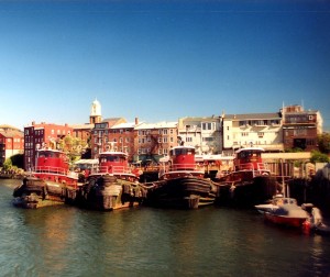 View of the Tug boats from Ceres Street